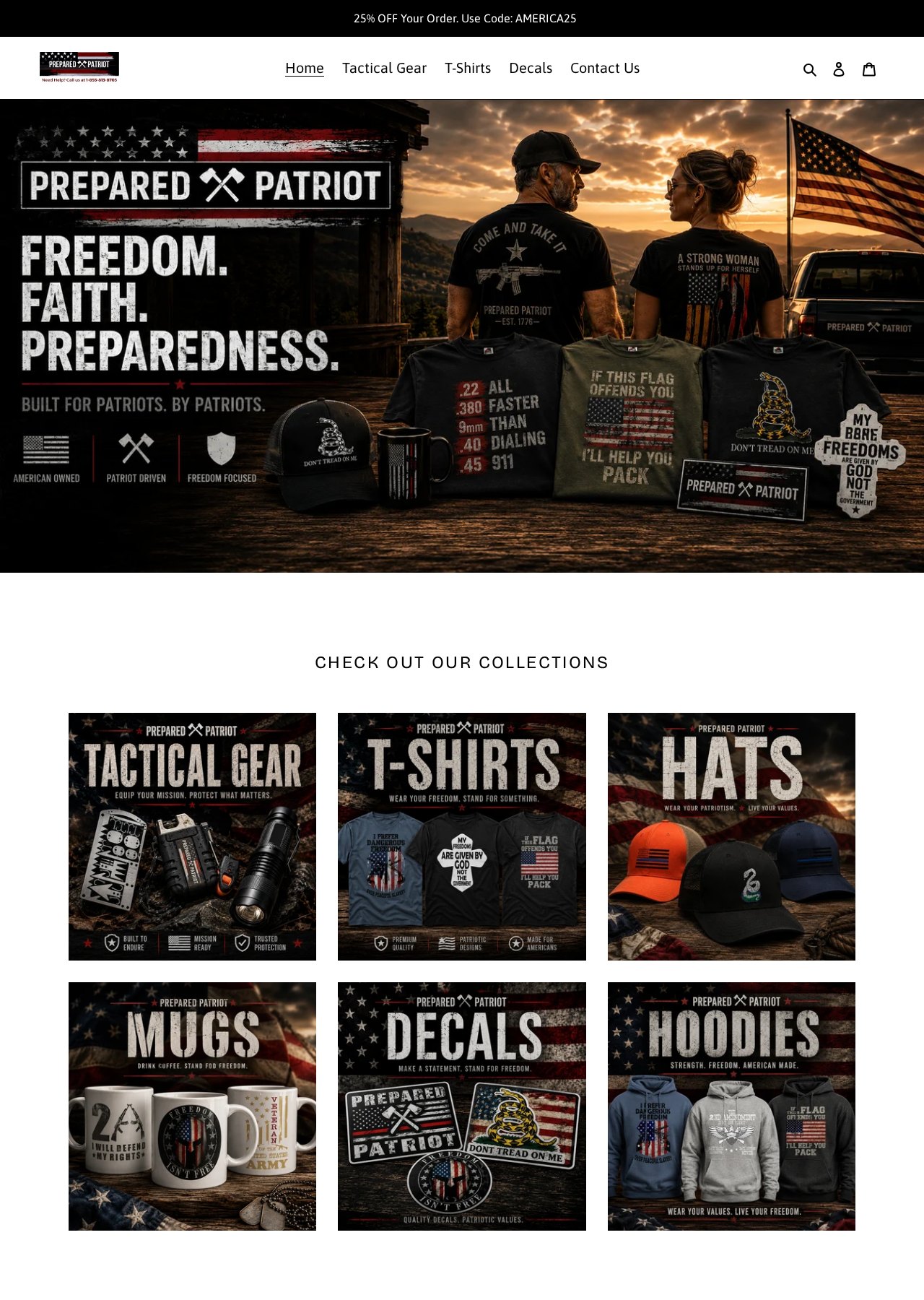 PreparedPatriot.com website project