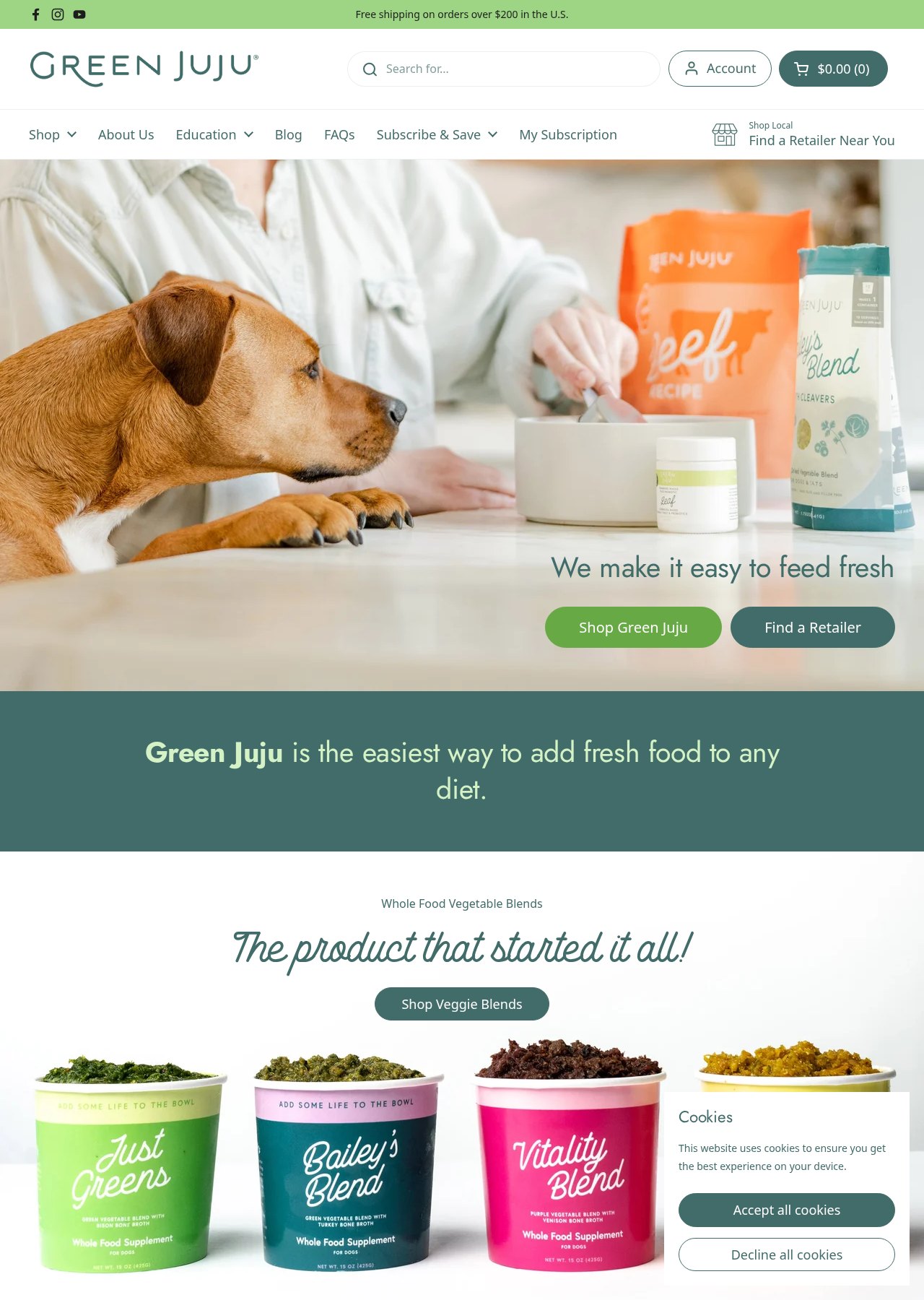 GreenJuju.com website project