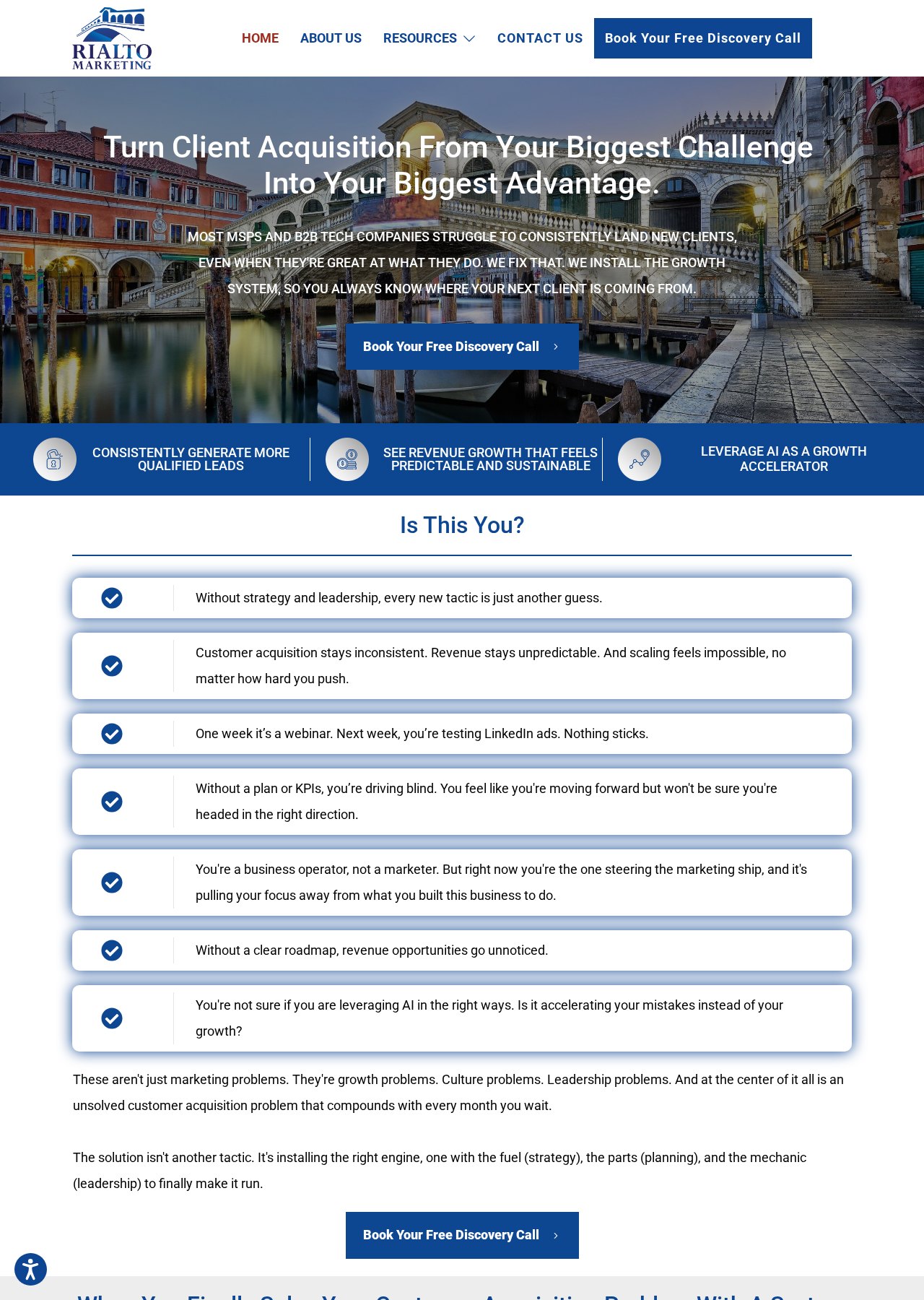RialtoMarketing.com website project