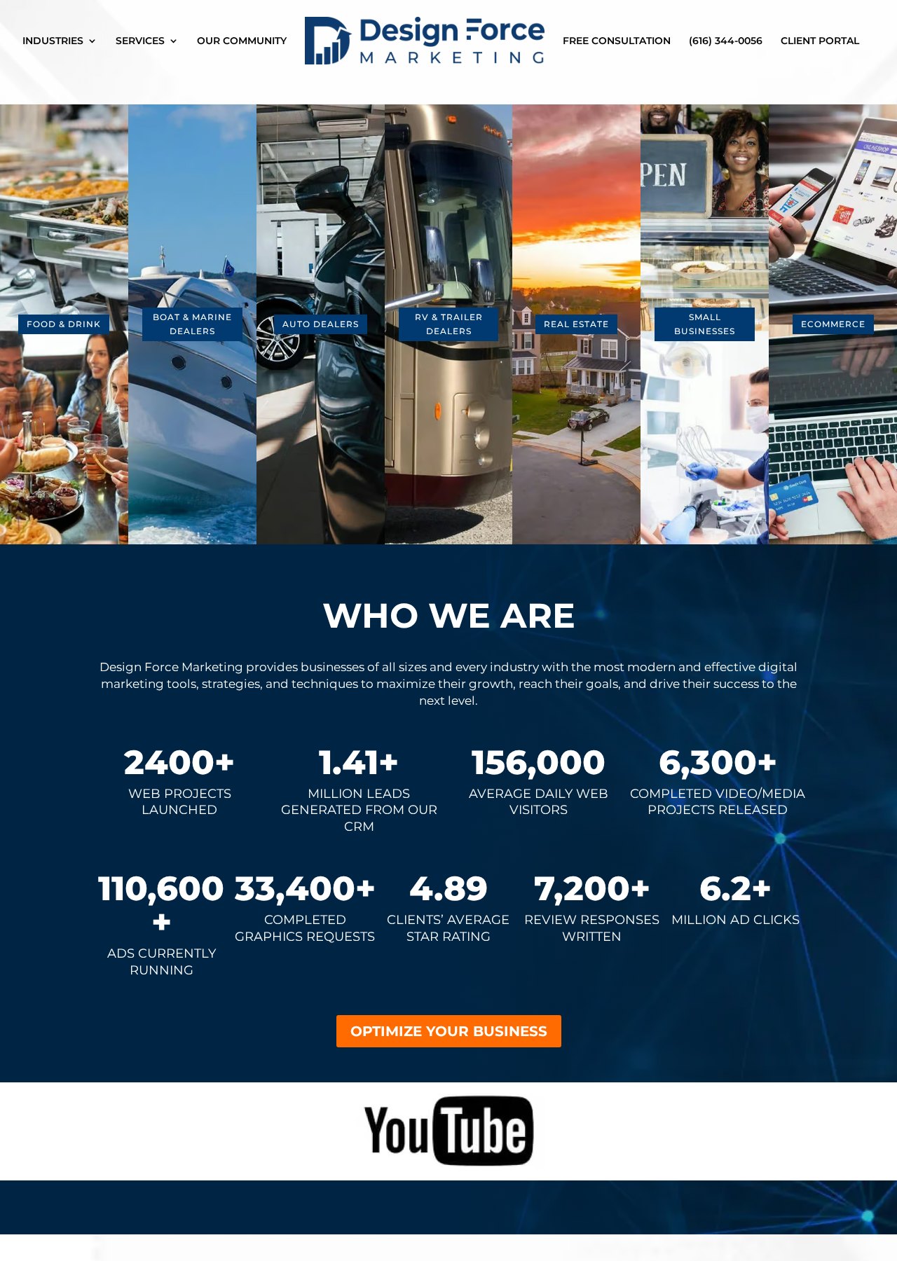 DesignForceMarketing.com website project
