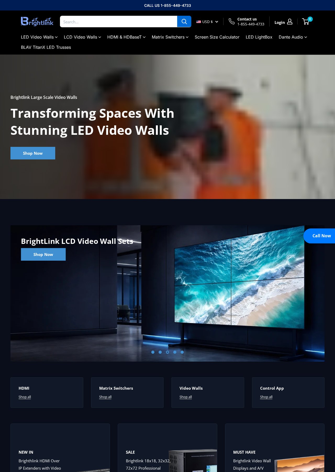 BrightlinkAV.com website project