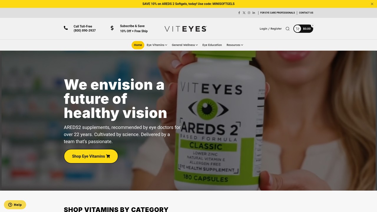 Viteyes.com website project