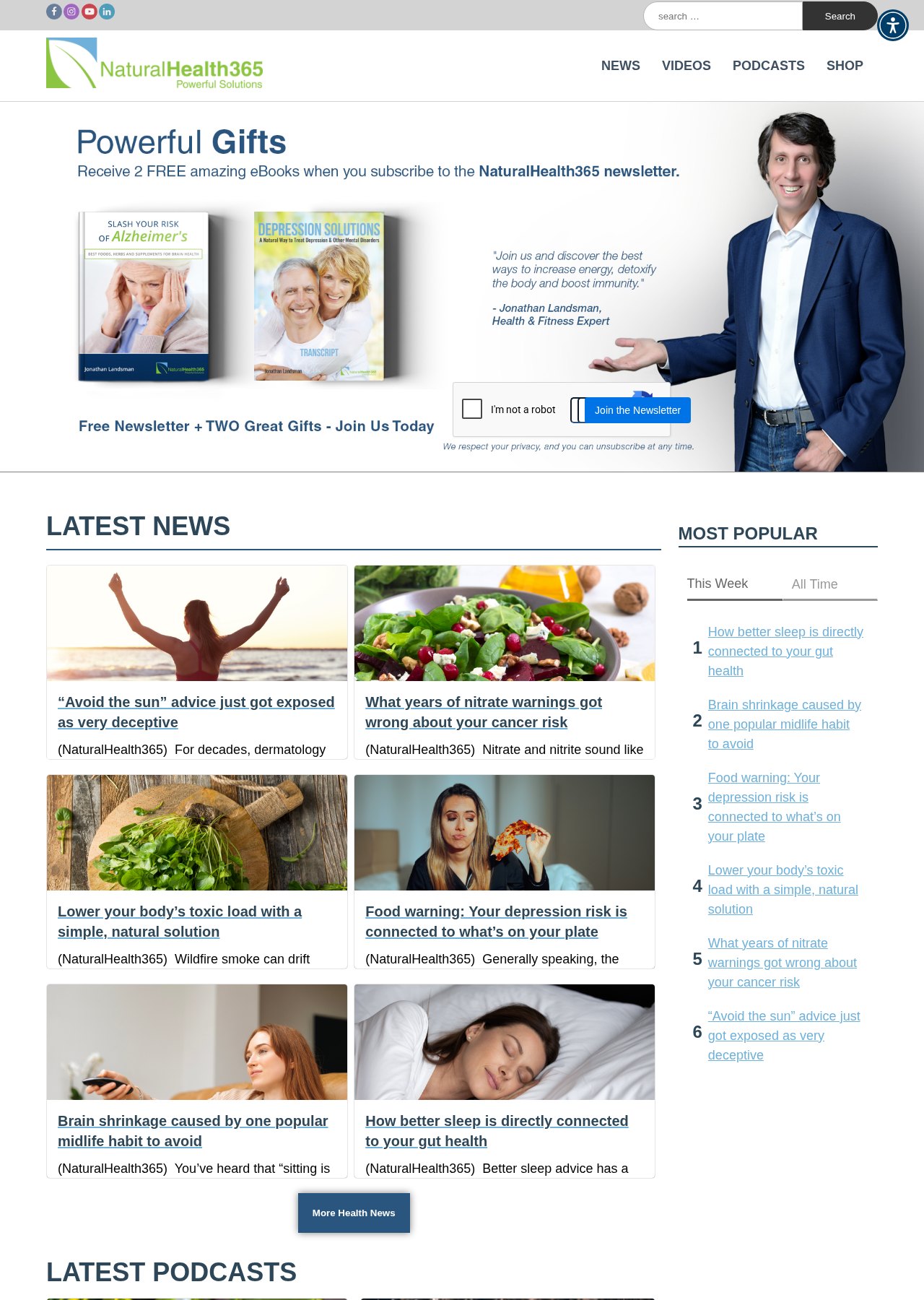 NaturalHealth365.com website project