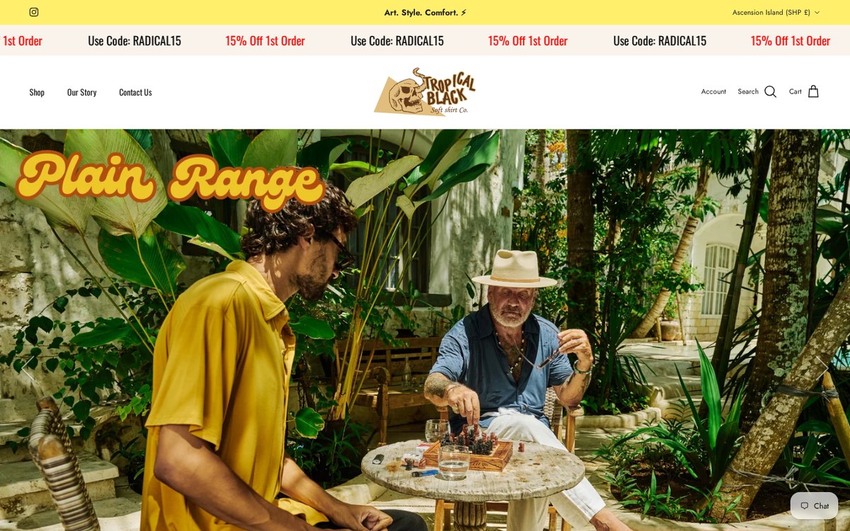 TropicalBlack.com.au website project