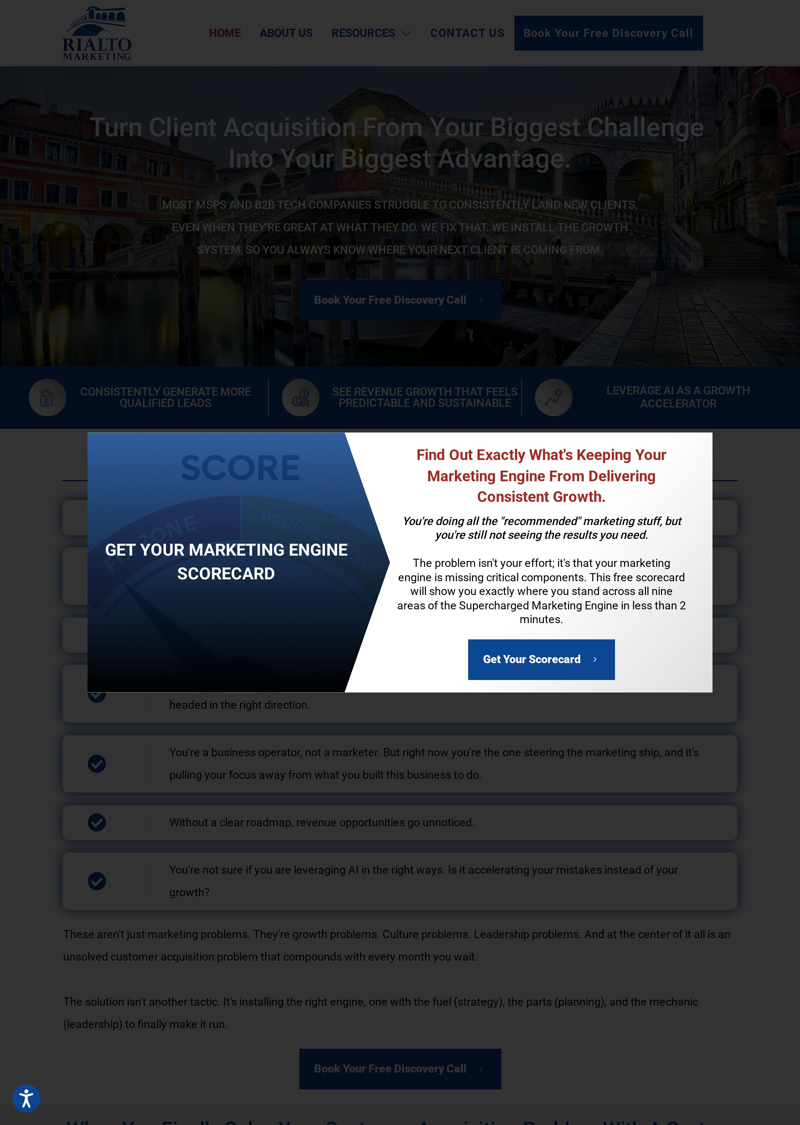 RialtoMarketing.com website screenshot