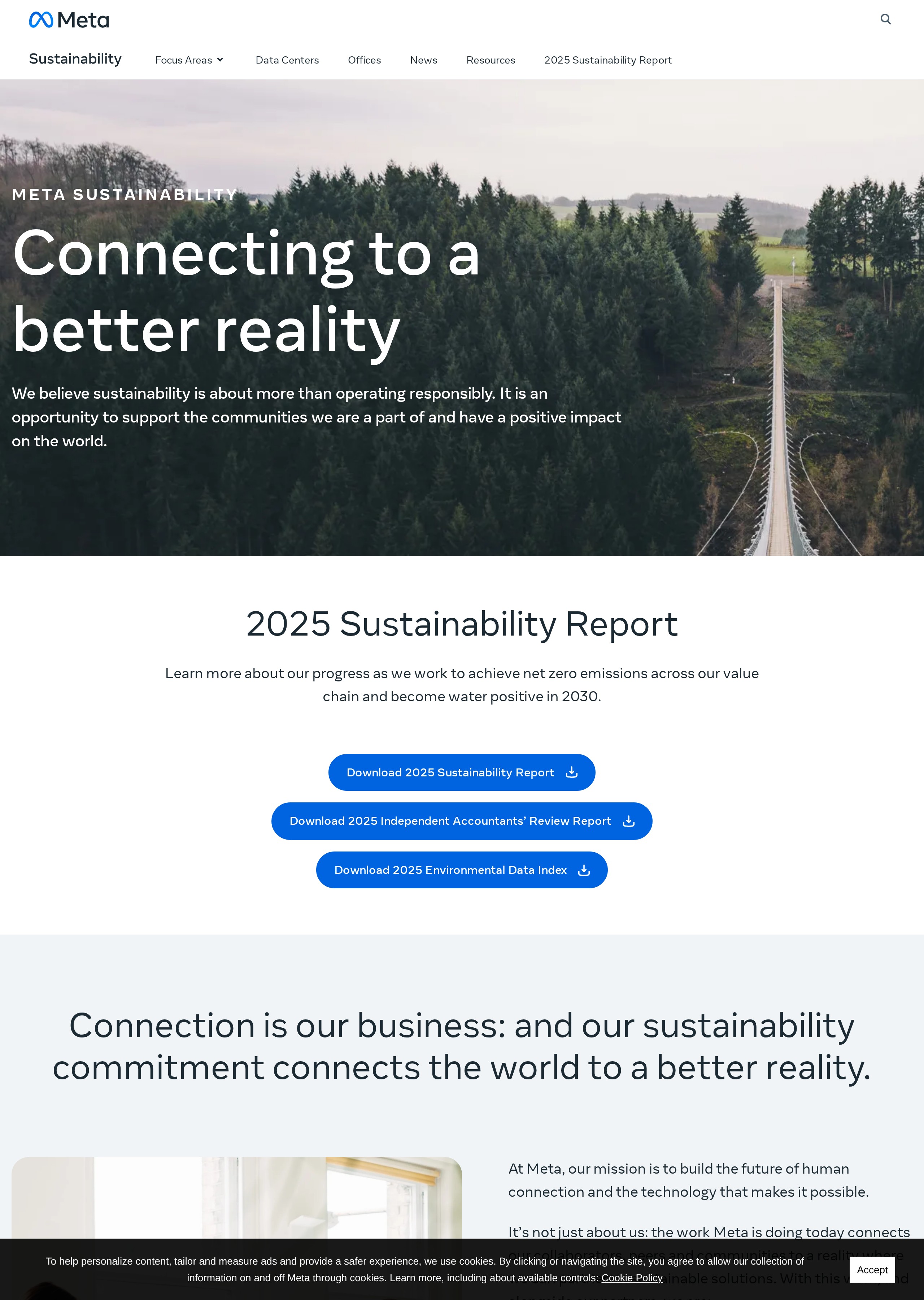 sustainability.fb.com website screenshot