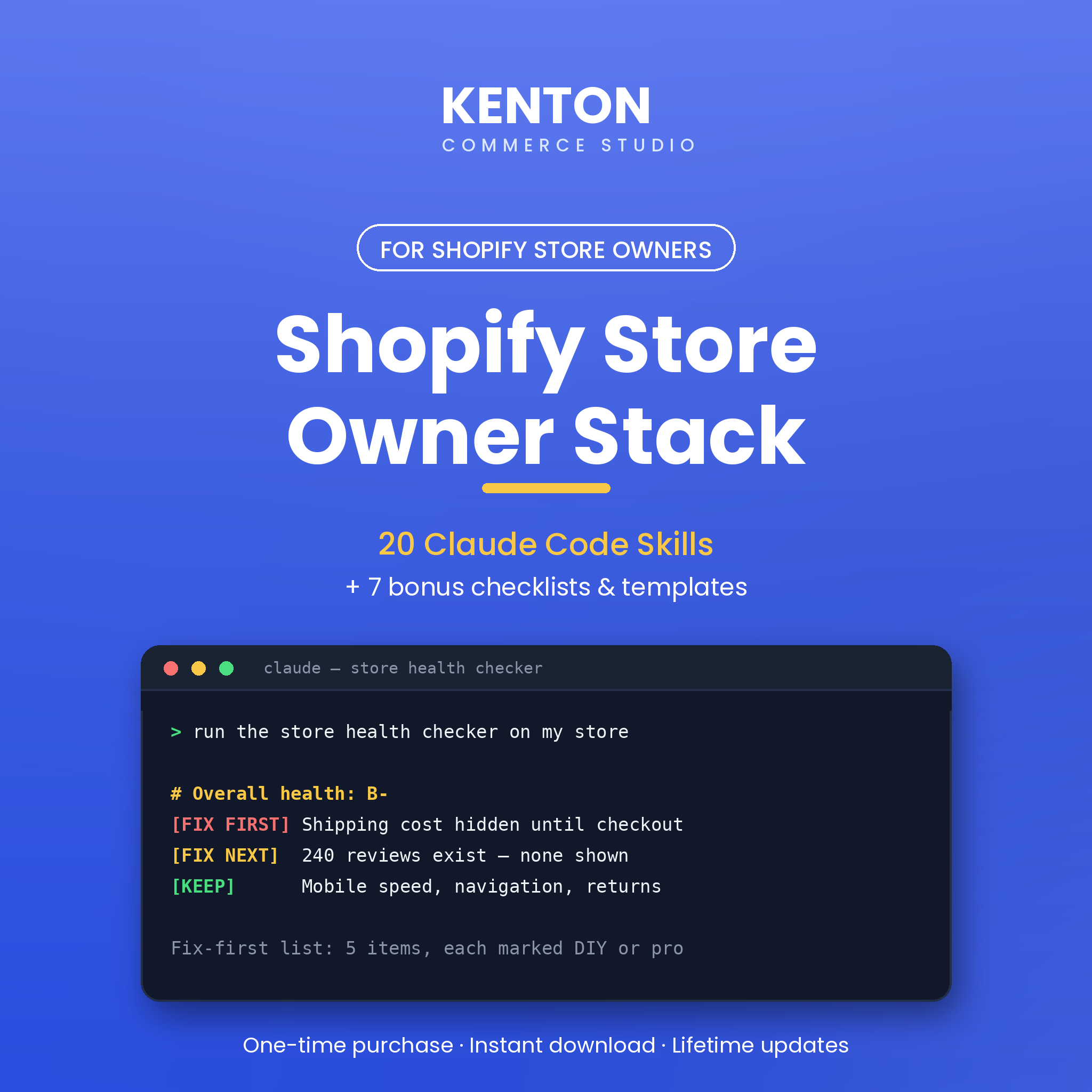 Shopify Store Owner Stack